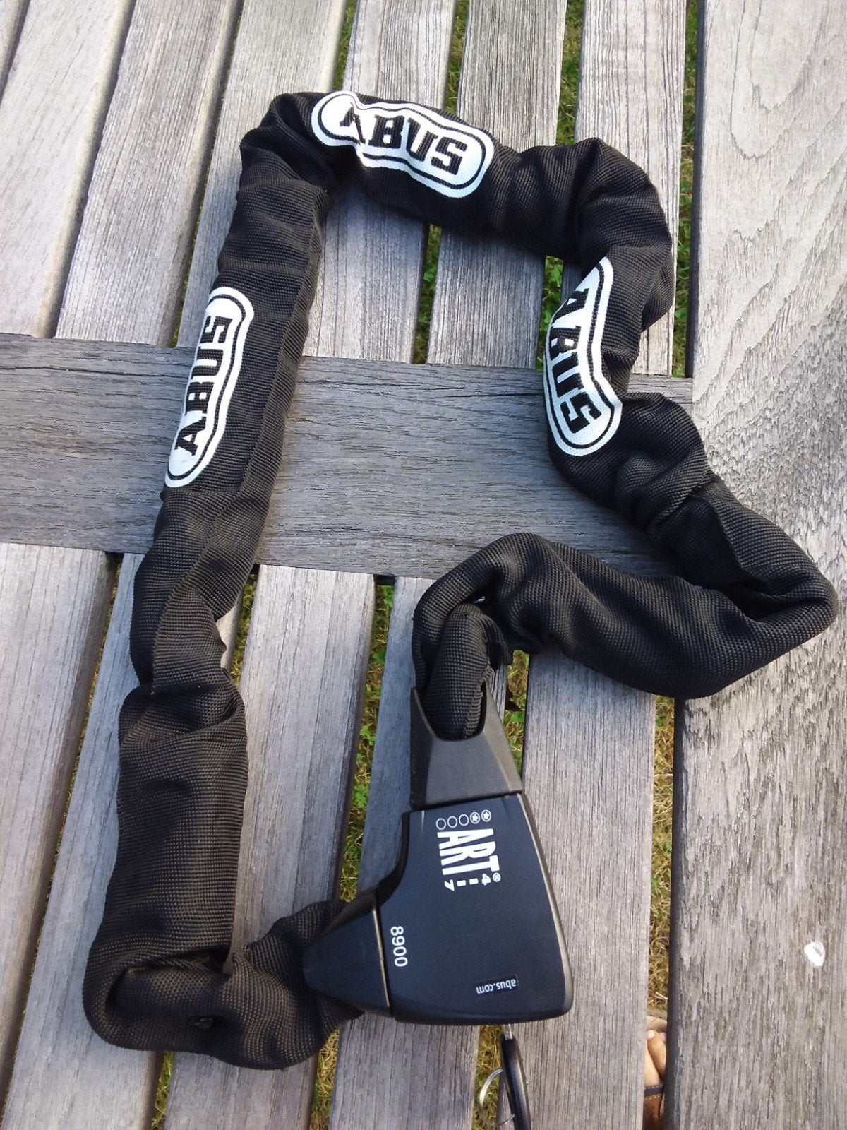 ABUS KETTINGSLOT ZGAN 110CM LANG, Ophalen of Verzenden, Zo goed als nieuw, Kettingslot