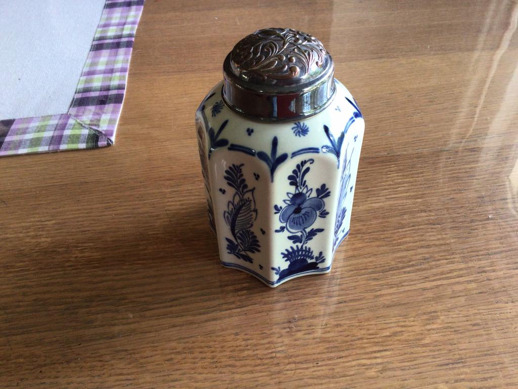 Delfts blauwe pot., Antiek en Kunst, Ophalen of Verzenden