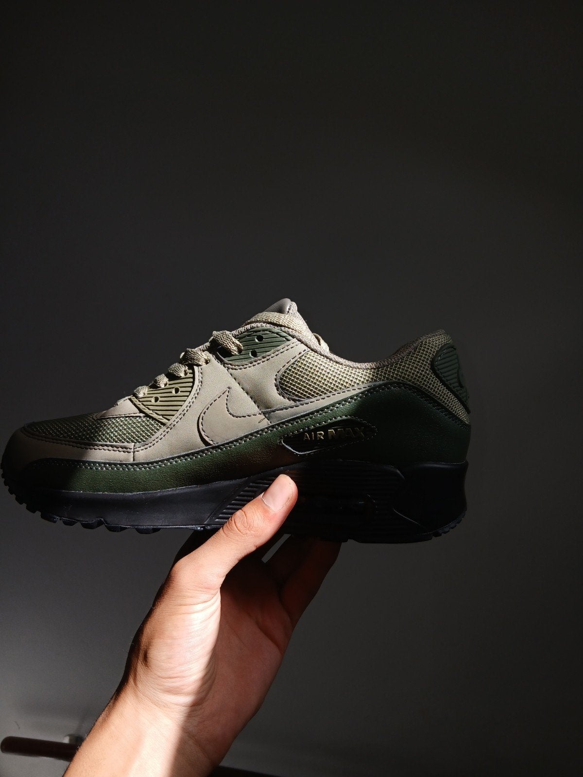 Nike Air Max 90 Sneakers - Olijfgroen, Overige kleuren, Nike, Ophalen of Verzenden, Sneakers of Gympen