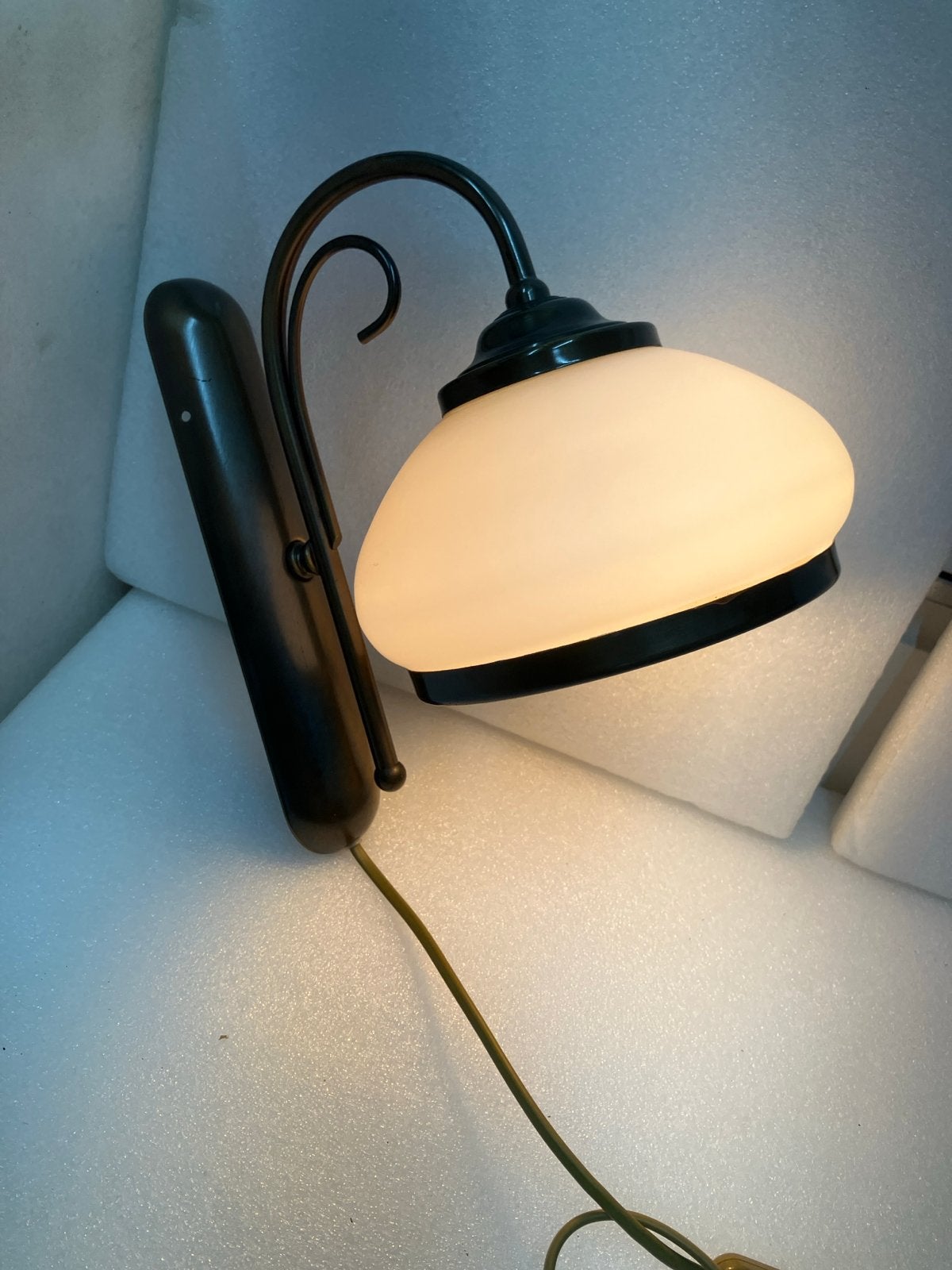 Nette schemerlamp - W.L.P. Art. 7246 Made in Italy, Ophalen of Verzenden, Zo goed als nieuw, Glas