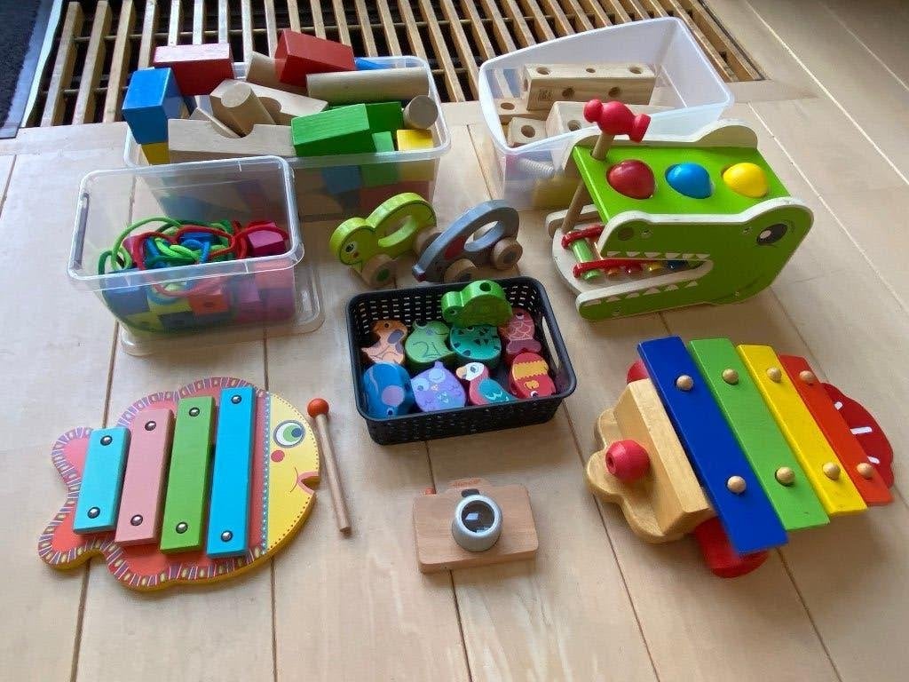 Groot houten speelgoedpakket!, Kinderen en Baby's, Ophalen of Verzenden, Gebruikt