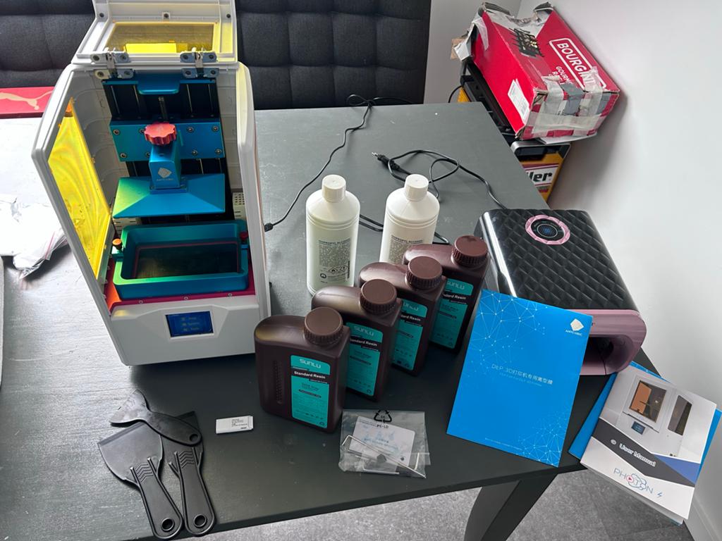 Anycubic Photon S 3D-printer met resin, FEP film, UV-lamp, Computers en Software, 3D Printers, Ophalen of Verzenden, Zo goed als nieuw