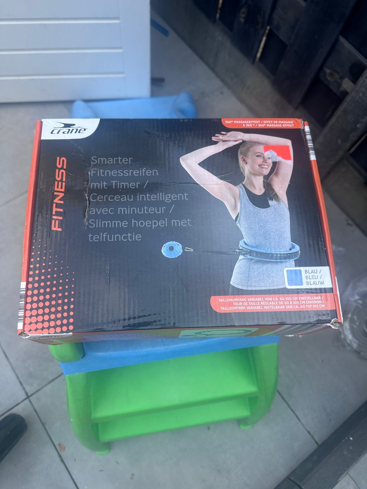 Crane Smarte Fitness Hoepel met Telfunctie - Blauw, Ophalen of Verzenden, Nieuw, Buik, Overige typen