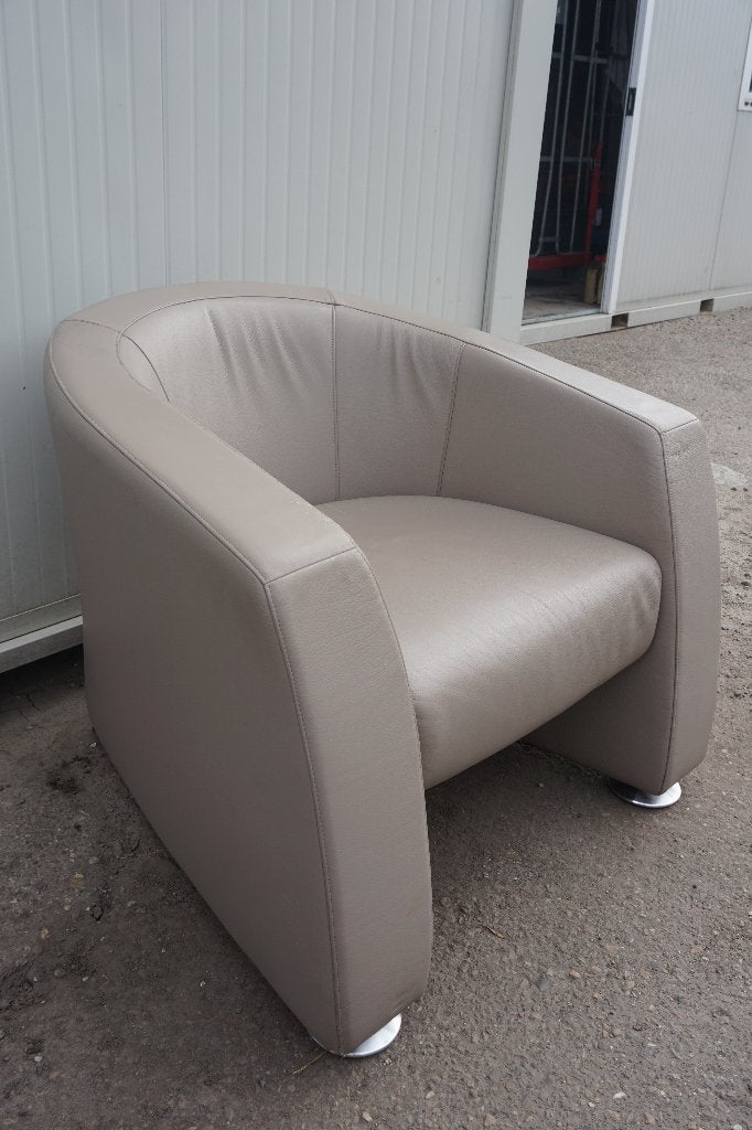 Rolf Benz club fauteuil prachtige leren stoel, Gebruikt, Ophalen of Verzenden, 75 tot 100 cm, Leer