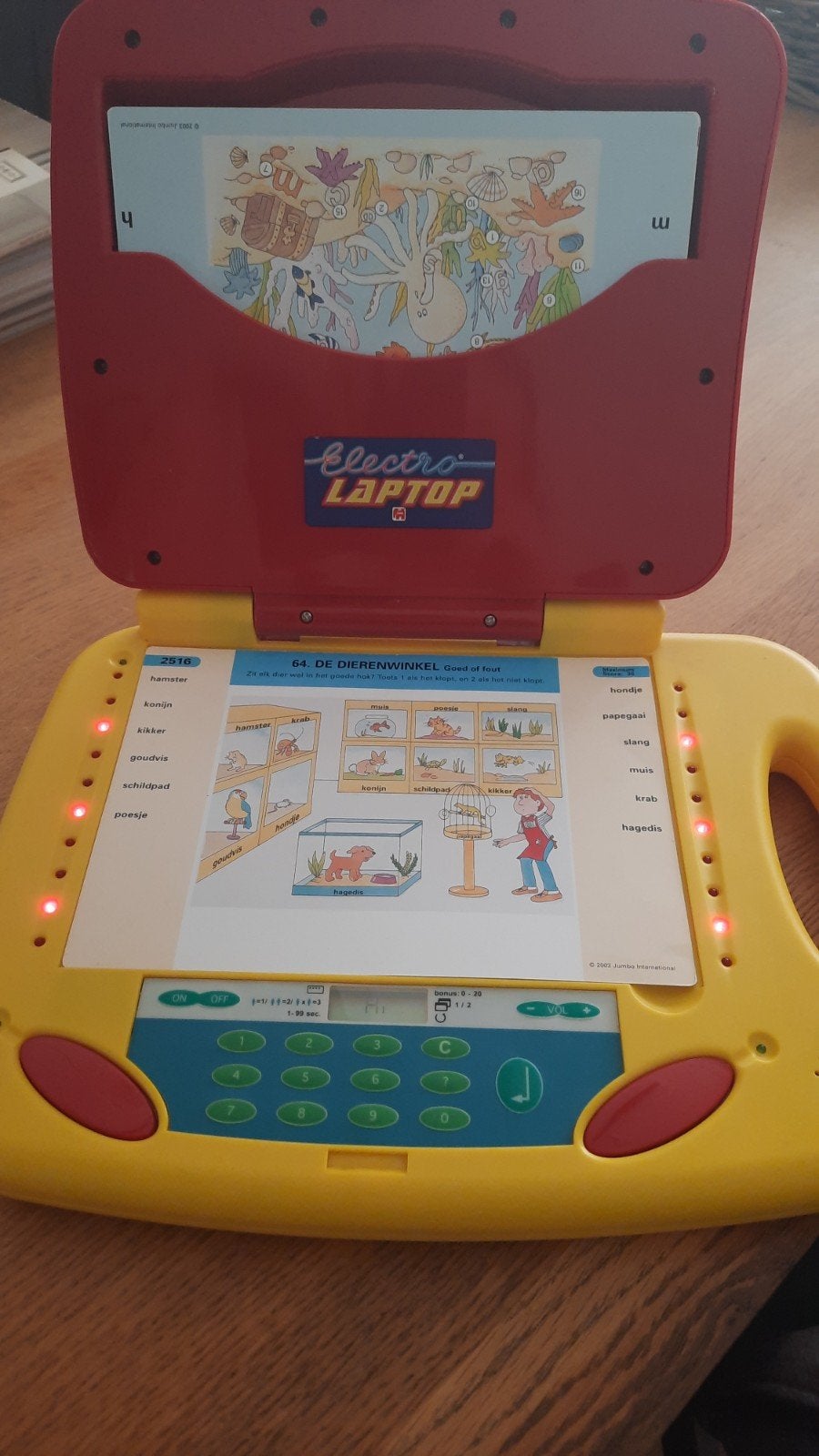 Jumbo Electro Laptop uit 2004 met diverse kaarten, Kinderen en Baby's, Ophalen of Verzenden, Gebruikt, Taal en Lezen, Met licht