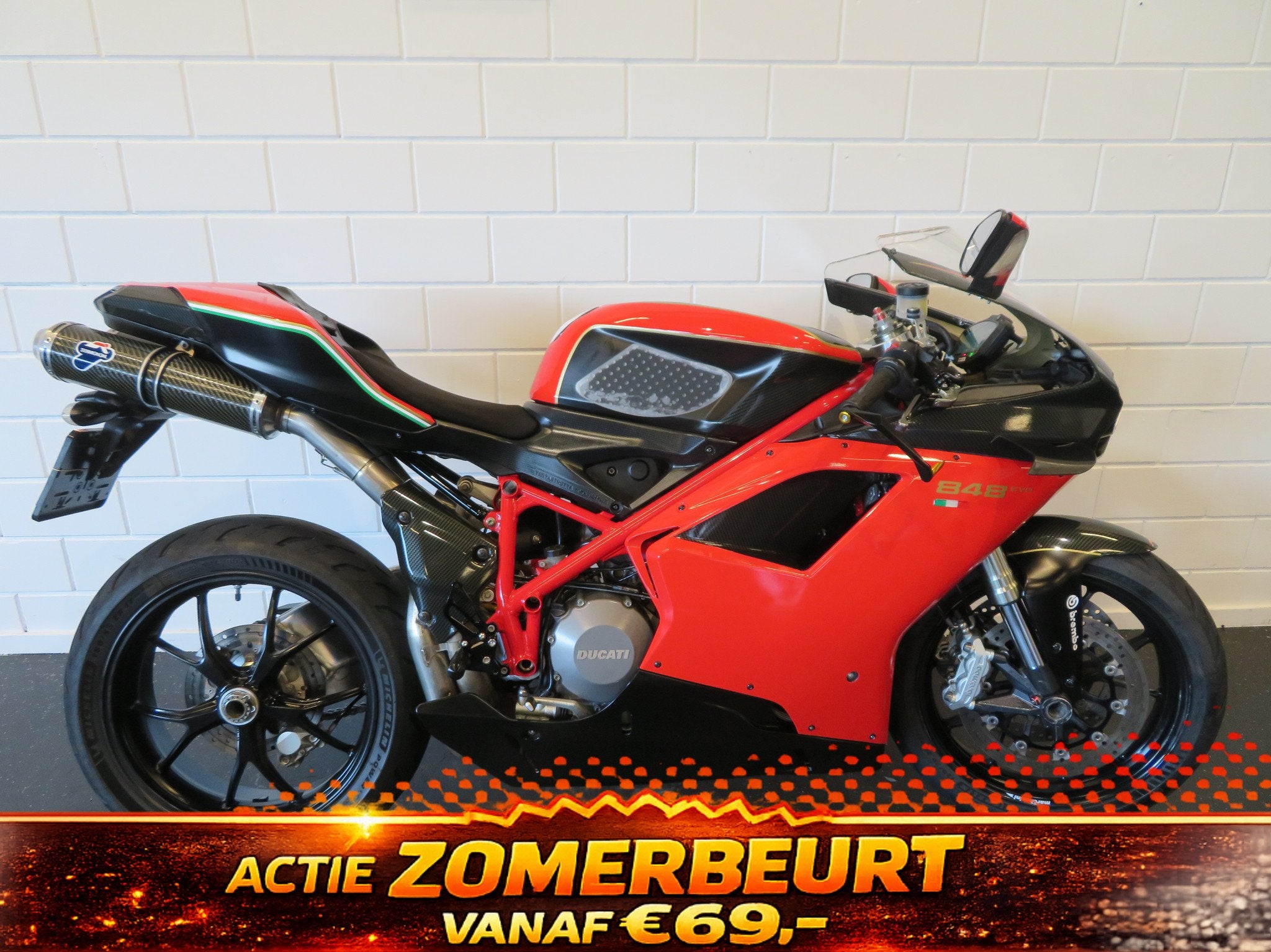 Ducati 848 EVO EDITION TERMIGNONI TOP! (bj 2008), Motoren, Motoren | Ducati, Super Sport, 848 cc, Bedrijf