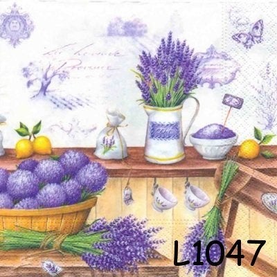 Servetten decoupage/bullet journal - lavendel L1047, Verzenden, Nieuw
