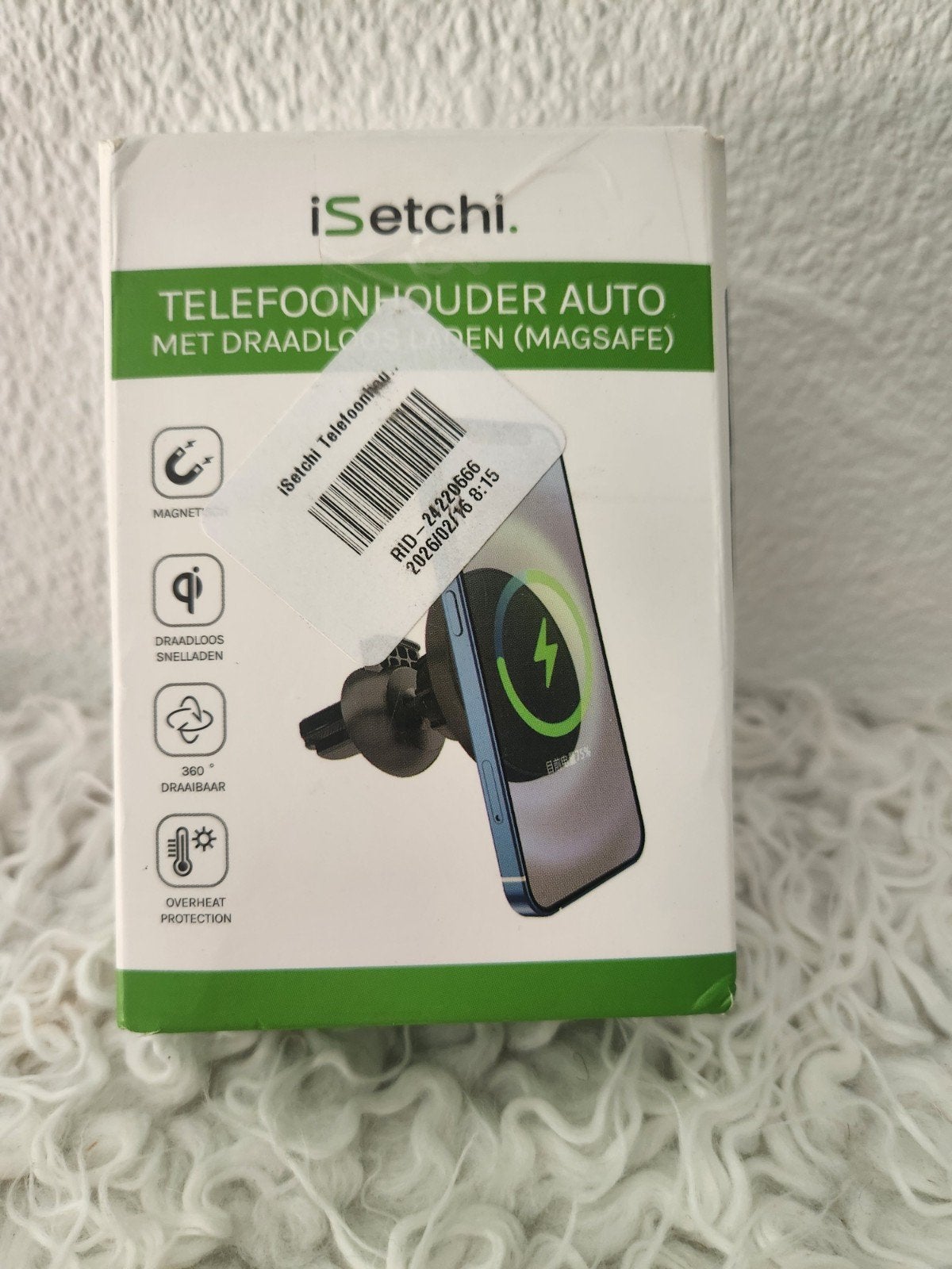 iSetchi Telefoonhouder Auto met Draadloos Lade (MagSafe), Ophalen of Verzenden, Nieuw, Auto