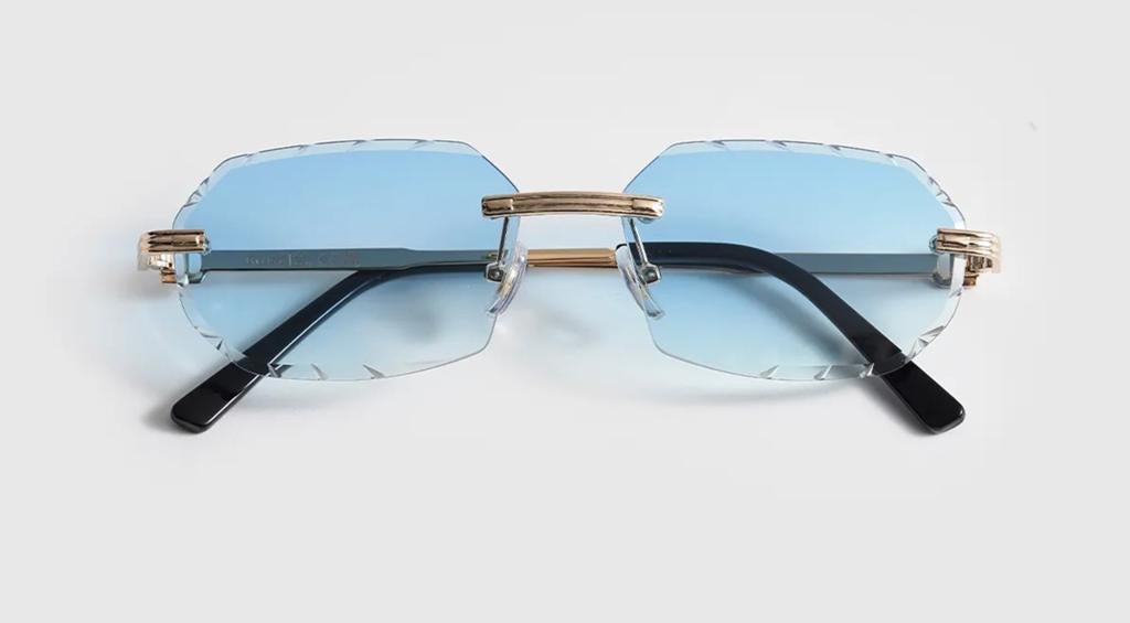 Nieuwe designs zonnebril blauwe glazen nieuw, Sieraden, Tassen en Uiterlijk, Zonnebrillen en Brillen | Heren, Ophalen of Verzenden
