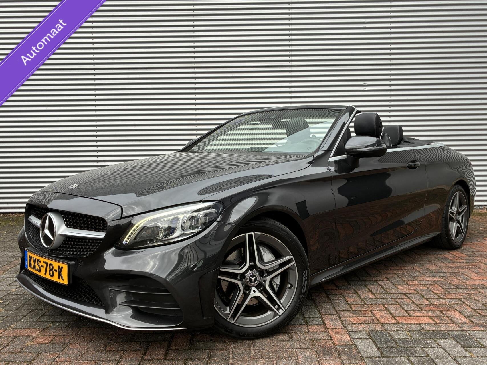 Mercedes C-klasse Cabrio 200 Autm AMG Led Carplay Cruis 2020, Automaat, 4 cilinders, 4 stoelen, Bedrijf