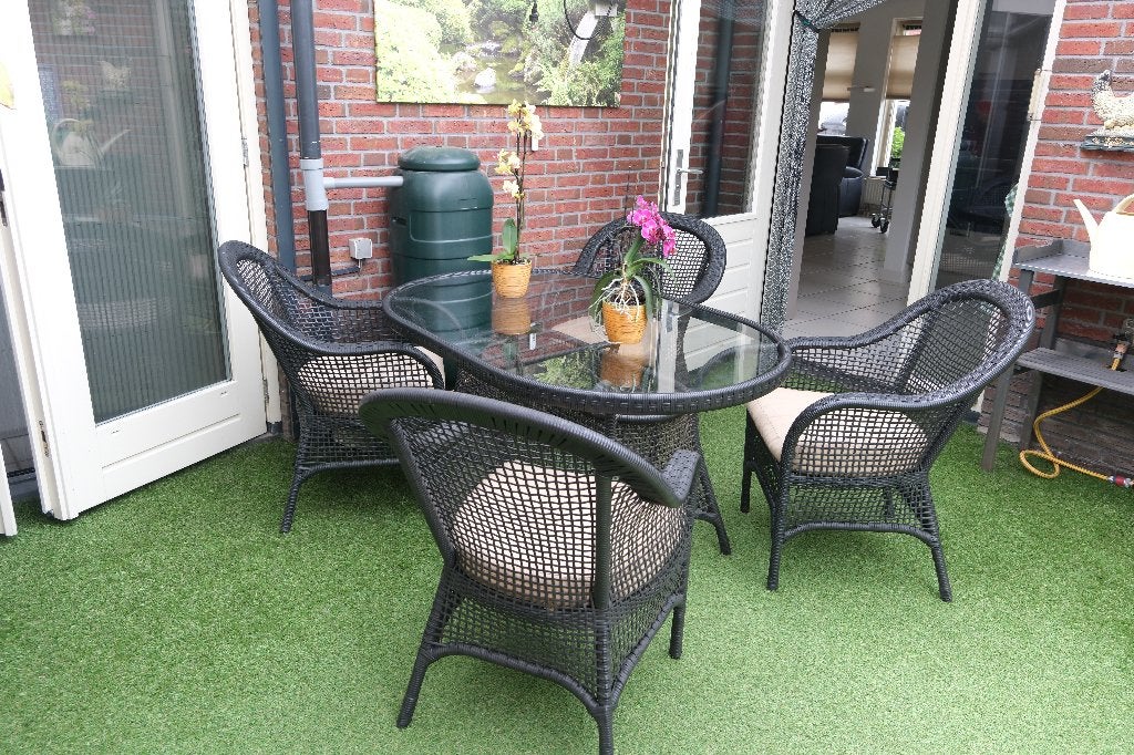 tuinset, Ophalen, 4 zitplaatsen, Kunststof, Gebruikt