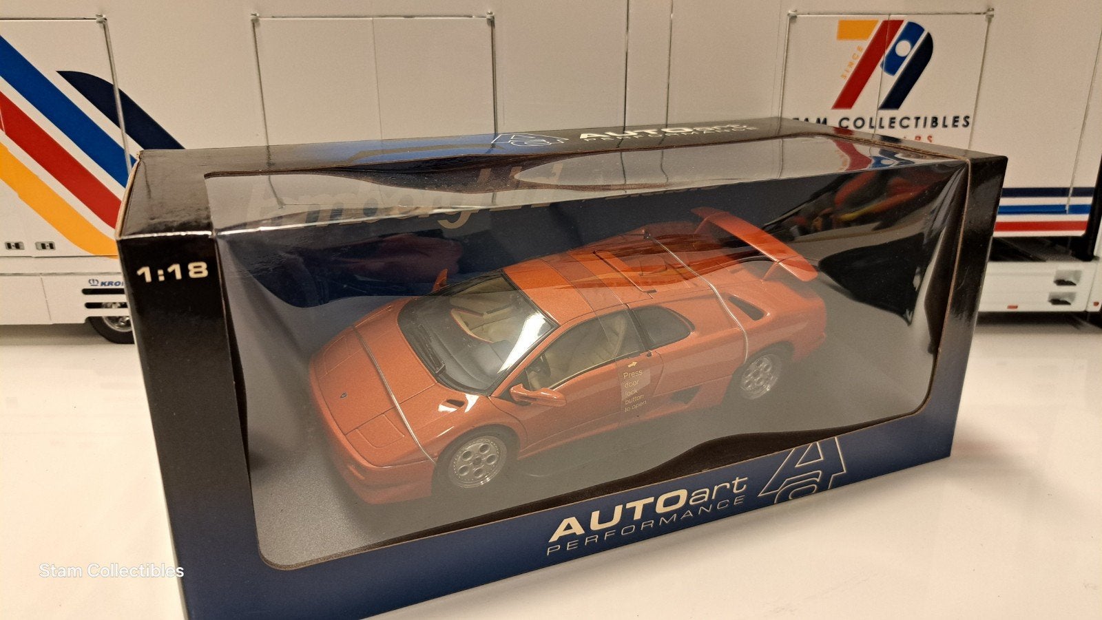 AUTOart Lamborghini Diablo VT Copper Metallic, Auto, Autoart, Ophalen of Verzenden, Zo goed als nieuw