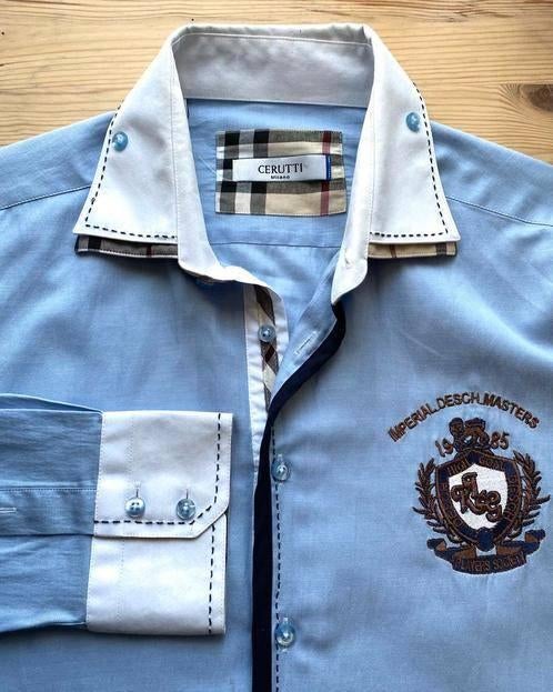 Cerutti Milano overhemd maat L, Ophalen of Verzenden, Nieuw, Blauw, Halswijdte 41/42 (L)