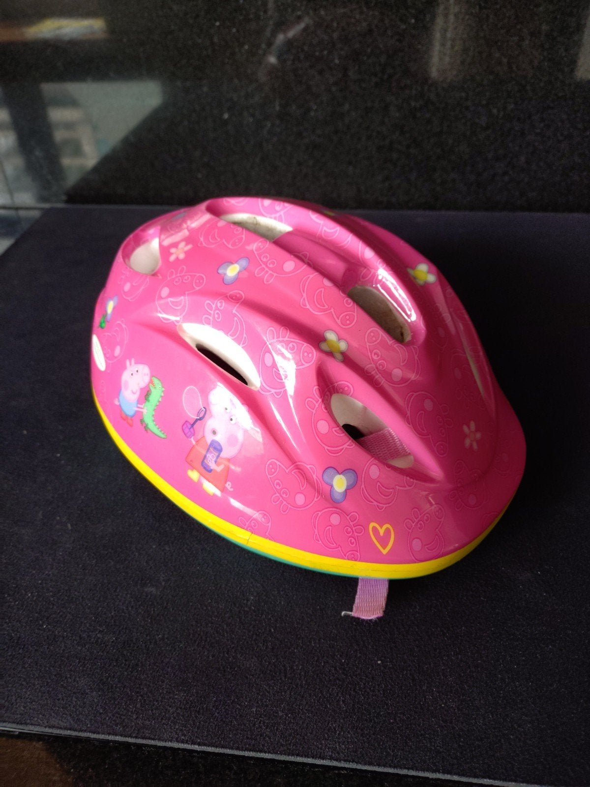 Fietshelm Peppa Pig kind maat 51-55 kleur roze, Ophalen, Zo goed als nieuw, S