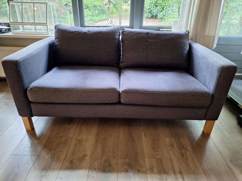 Gratis Ikea Karlstad 2-zits bank - Donkergrijs, Ophalen, Gebruikt, Modern, Scandinavisch, 150 tot 200 cm