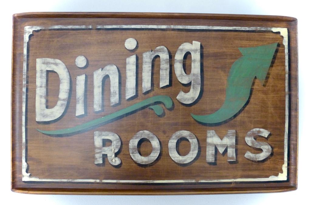 Houten handbeschilderd wandbord / diner / Dining Rooms, Huis en Inrichting, Woonaccessoires | Wanddecoraties, Hout, Ophalen of Verzenden