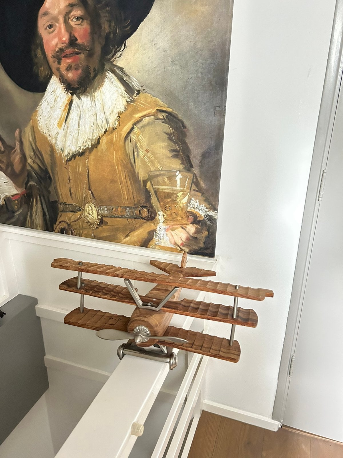 Riviera Maison Deco houten dubbeldekker vliegtuig, Ophalen, Nieuw, Hout