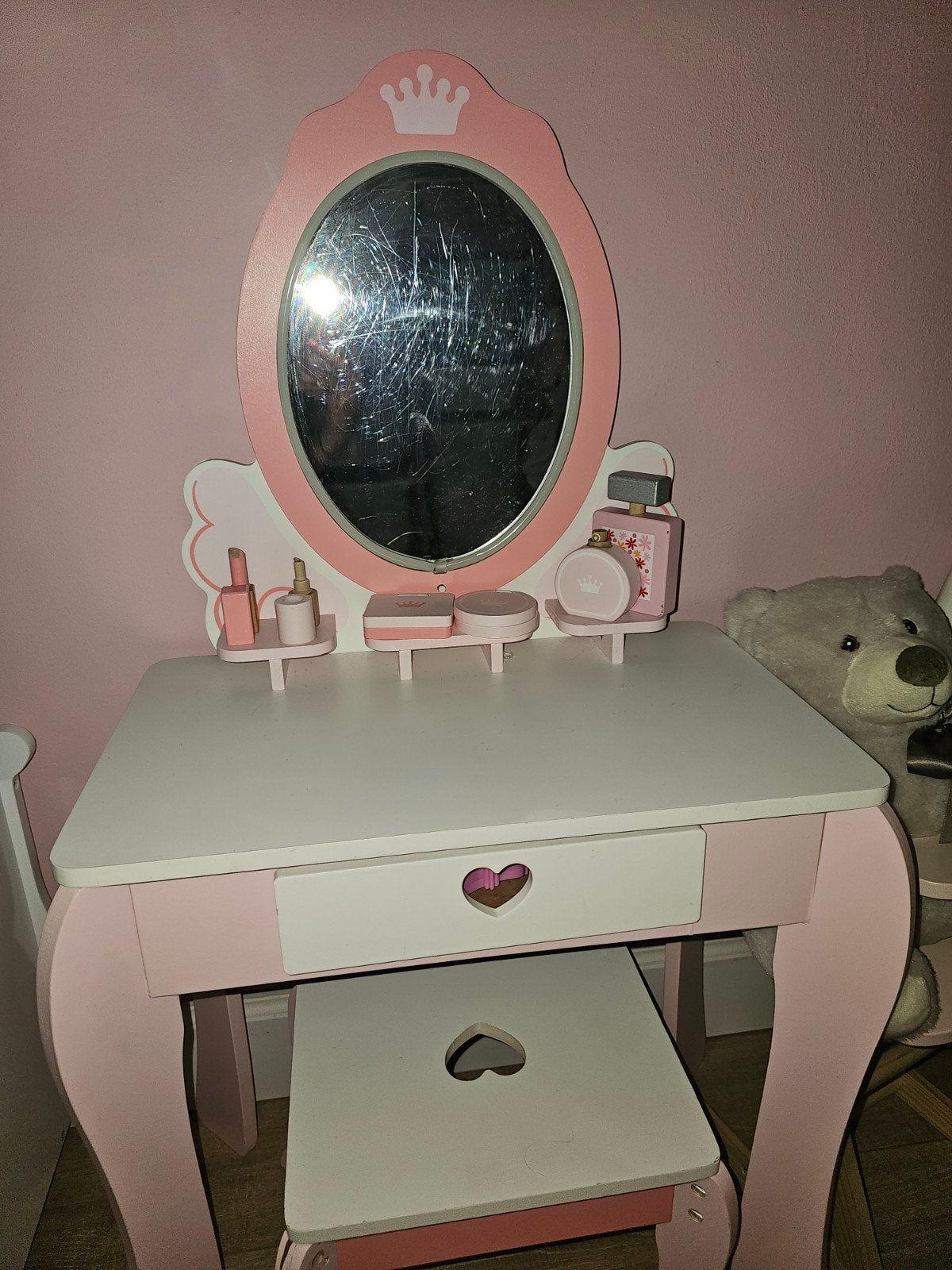 make up tafel, Ophalen