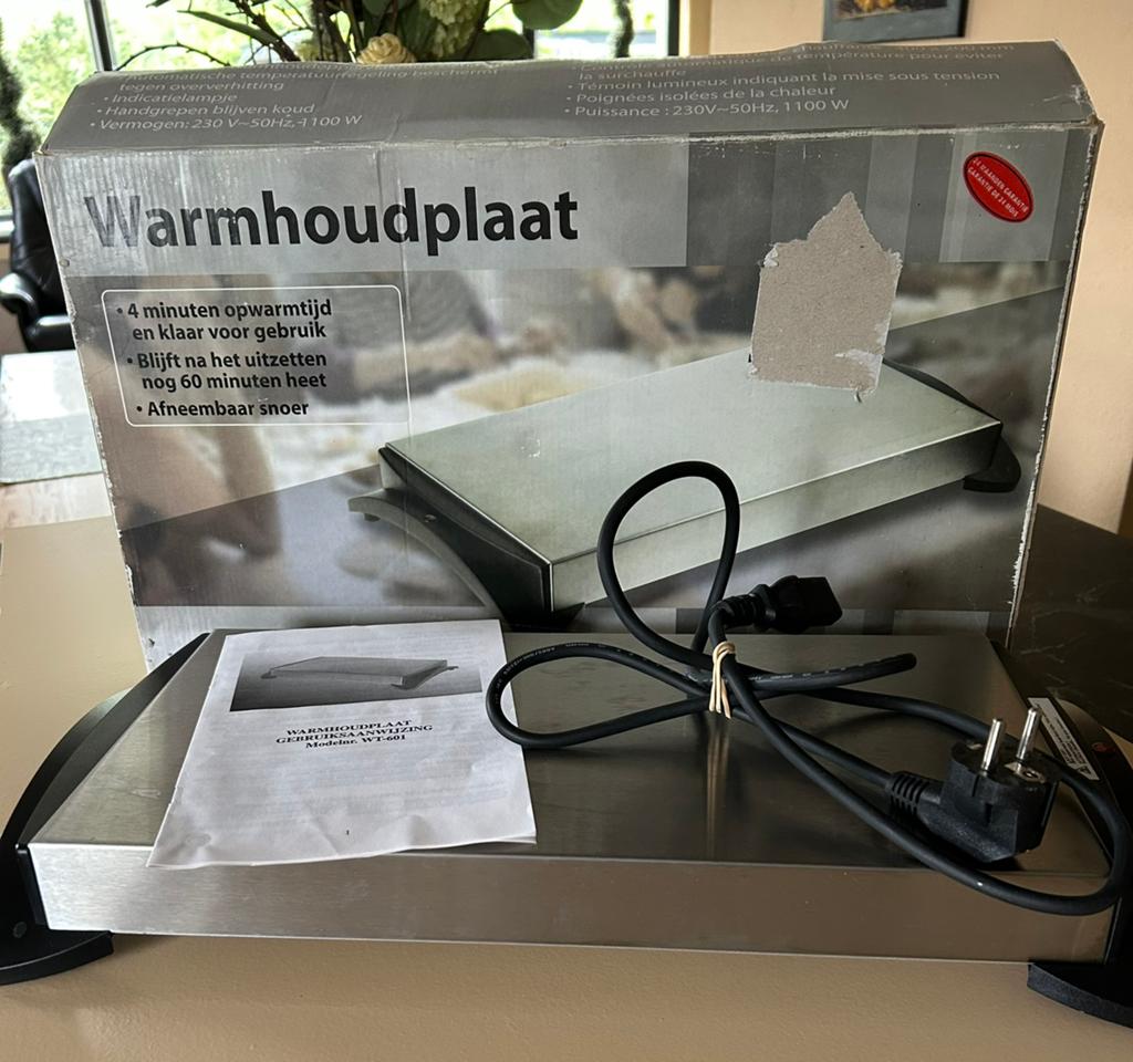 Warmhoudplaat, Ophalen, Zo goed als nieuw