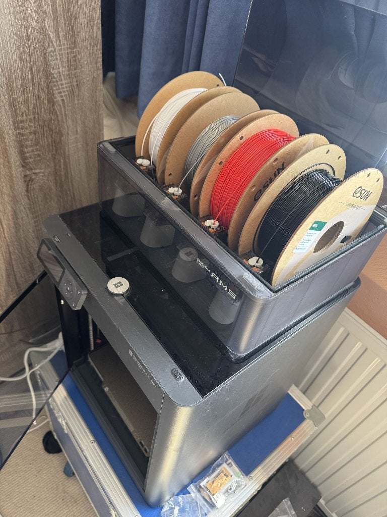 Bambulab P1S + AMS, Computers en Software, 3D Printers, Ingebouwde Wi-Fi, Ophalen of Verzenden, Zo goed als nieuw, Filament