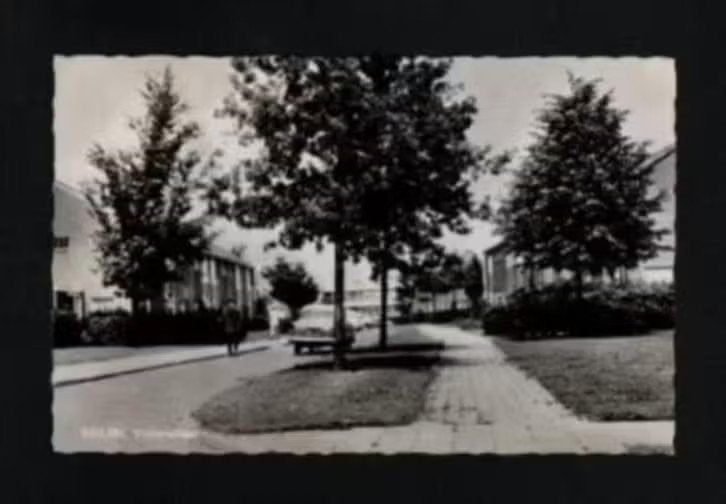 Beilen Drenthe Violenstraat Auto's 1968., Verzamelen, Ansichtkaarten | Nederland, Ophalen of Verzenden, 1960 tot 1980, Gelopen