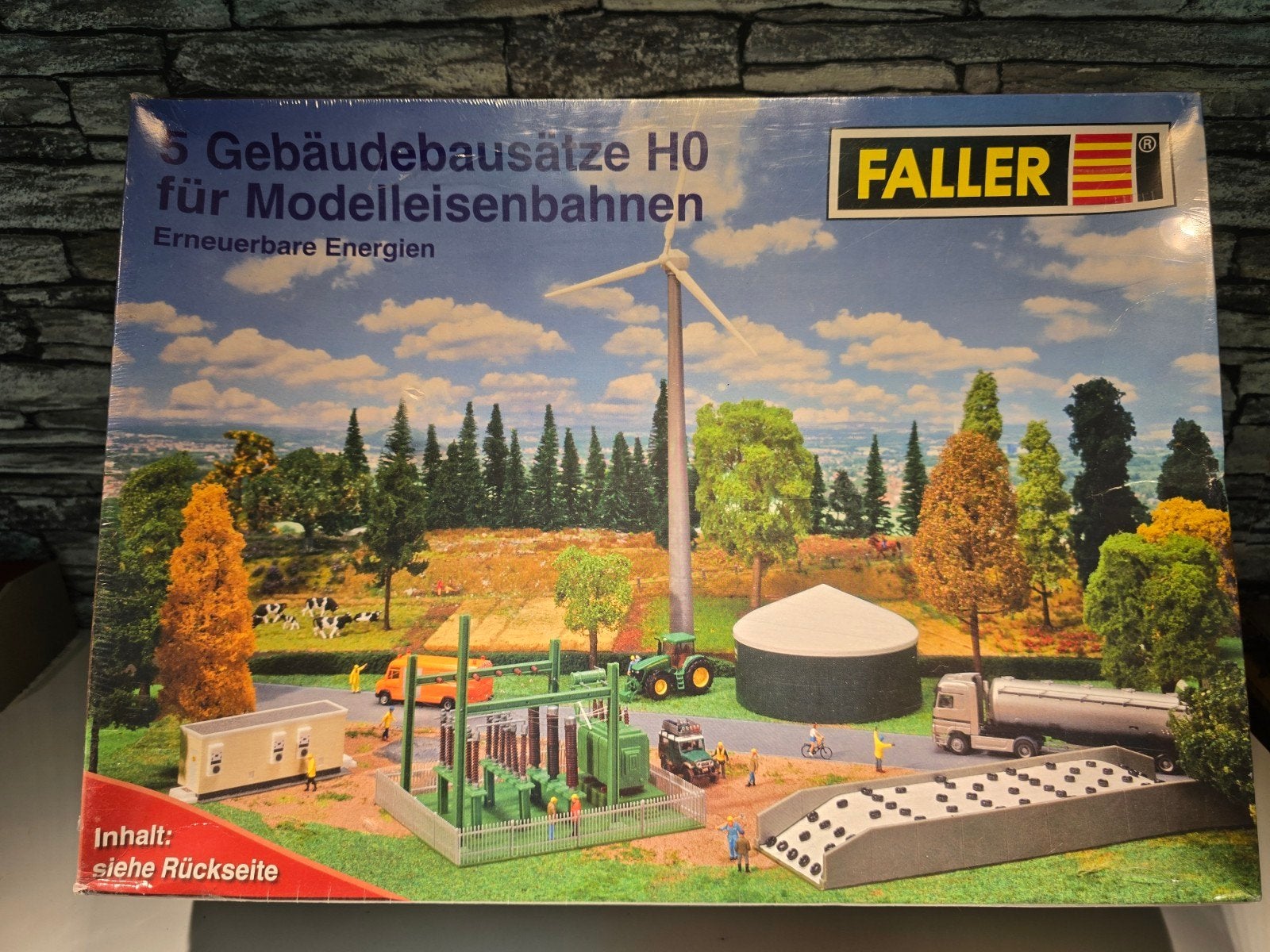 faller set energie set bij boerderij HO spoor 1:87 trein, Hobby en Vrije tijd, Modeltreinen | H0, Overige merken, Gelijkstroom of Wisselstroom