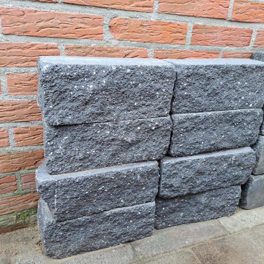 Nieuwe grijze stapelblokken (12 stuks) voor tuinprojecten, Tuin en Terras, Ophalen, Nieuw, Beton, Overige typen