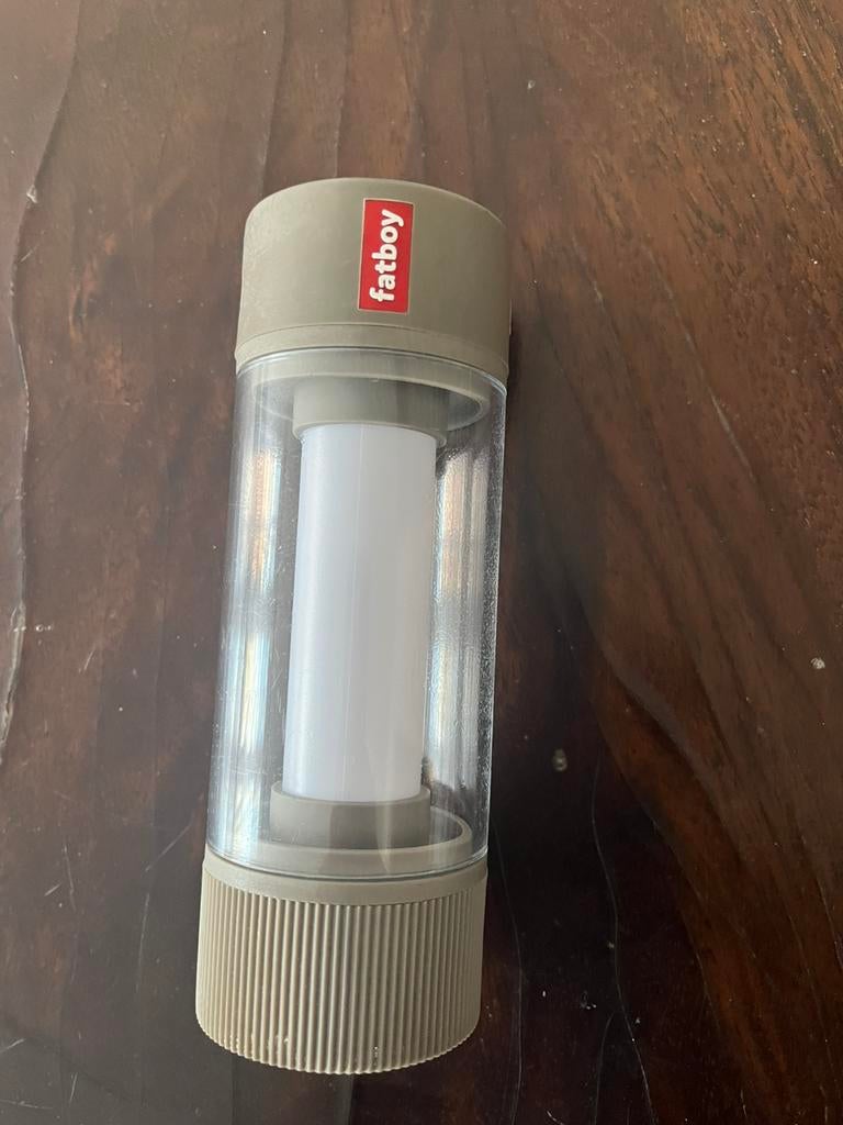 Fatboy tube lampje , voor tuin/ park of camping, Ophalen of Verzenden, Zo goed als nieuw, Batterij