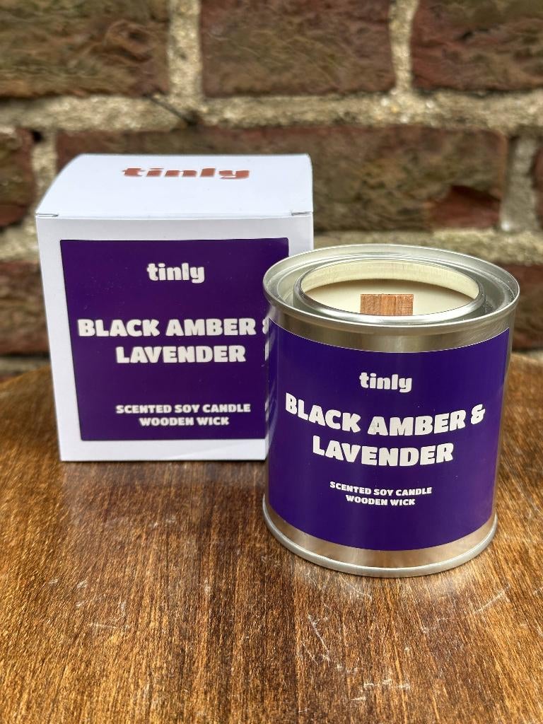 Tinly - Scented Soy Candle | Wooden Wick, Overige materialen, Overige kleuren, Verzenden, Nieuw