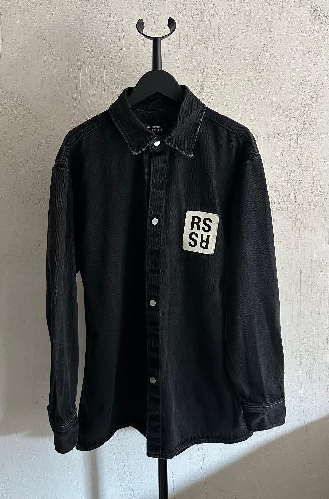 Raf Simons - Black Denim Shirt AW 2021.2021, Zwart, Raf Simons, Gedragen, Halswijdte 39/40 (M)