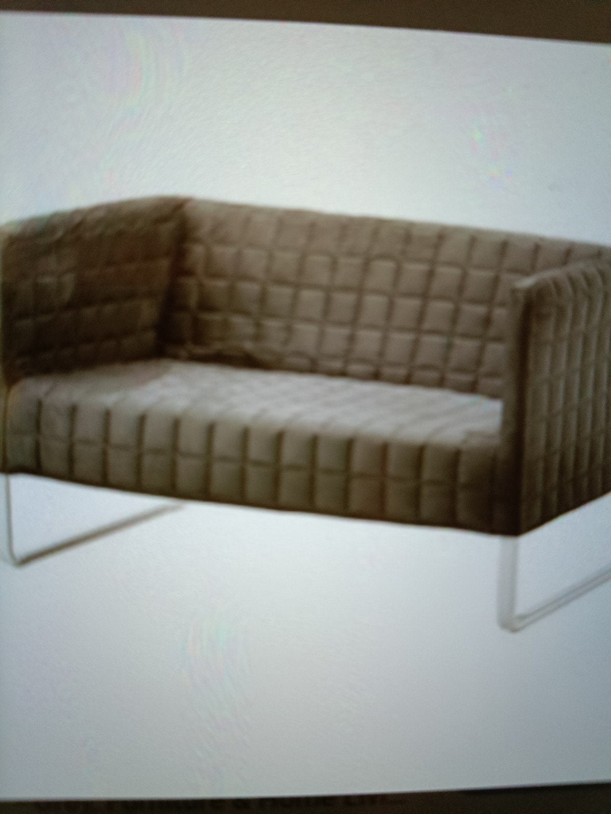 knoppard bankje van Ikea.  Grijs., Ophalen, 75 tot 100 cm, Minder dan 150 cm, Nieuw