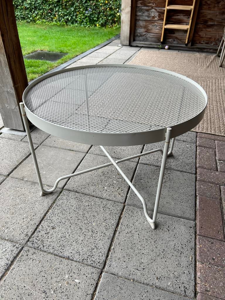 IKEA KROKHOLMEN salontafel buiten, Ø 73 cm, Tuin en Terras, Tuintafels, Ophalen, Gebruikt, Rond, Metaal