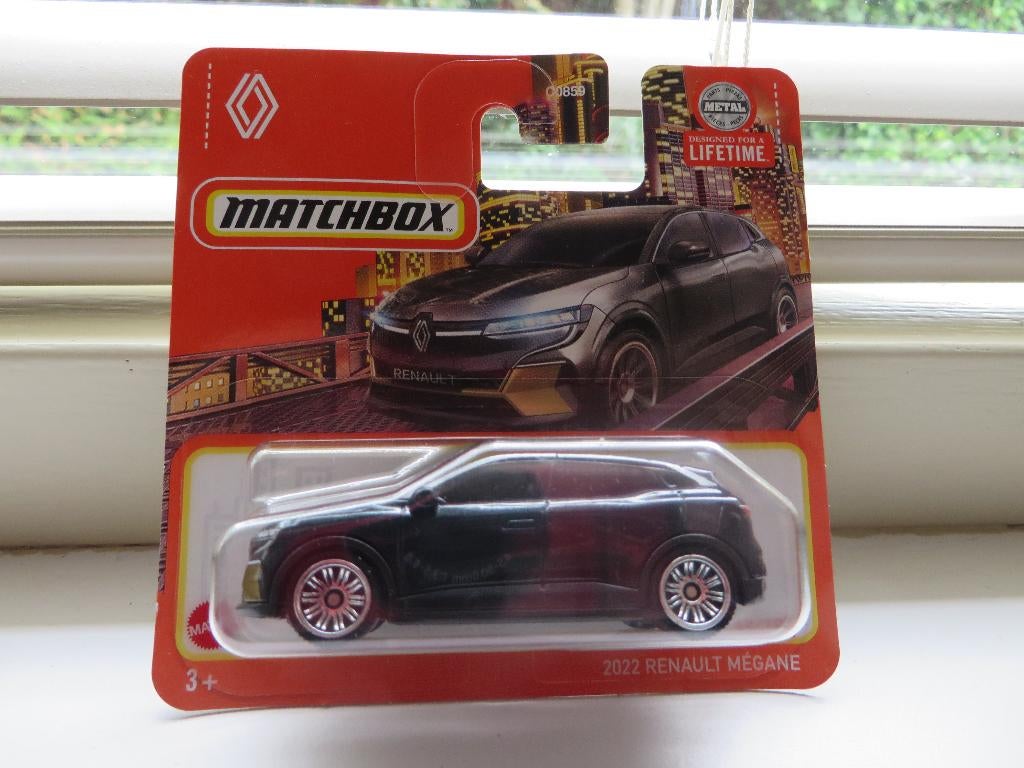 Matchbox Renault Megane 2022 zwart, Ophalen of Verzenden, Nieuw, Auto
