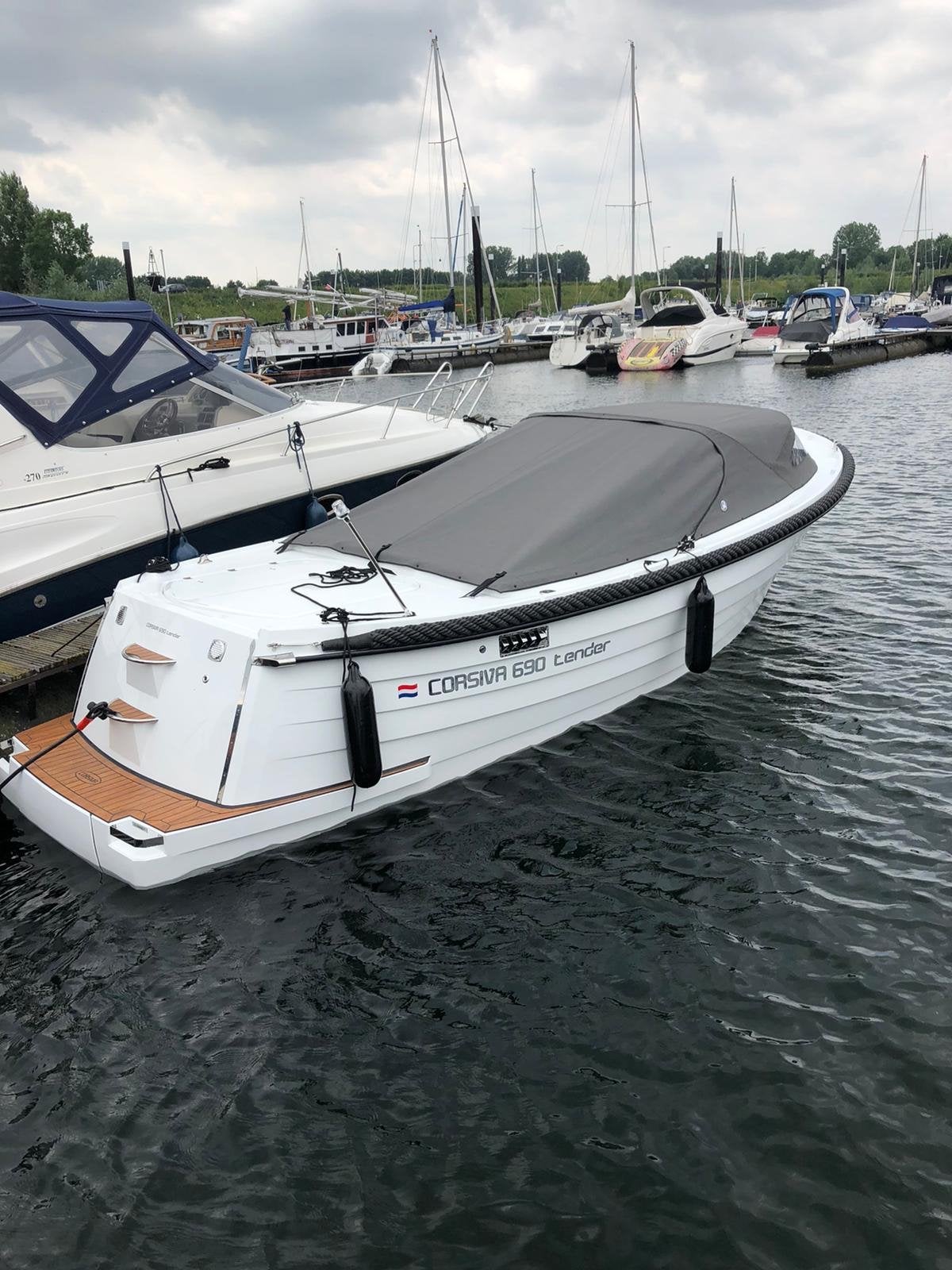 Corsiva 690 Tender met grote trailer. Zeer nette staat, Watersport en Boten, Afdekzeil, Tender, Ophalen of Verzenden, Zo goed als nieuw