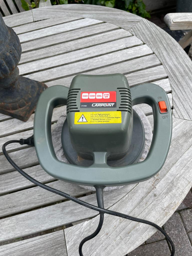 Carpoint polijstmachine 230V 120W 3100 rpm, Auto diversen, Auto-accessoires, Gebruikt, Ophalen of Verzenden