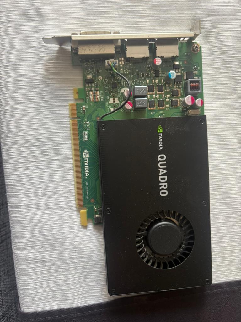 Quadro k2200 4gb gddr5 dvi displayport, PCI-Express 3, Gebruikt, DVI, Ophalen of Verzenden