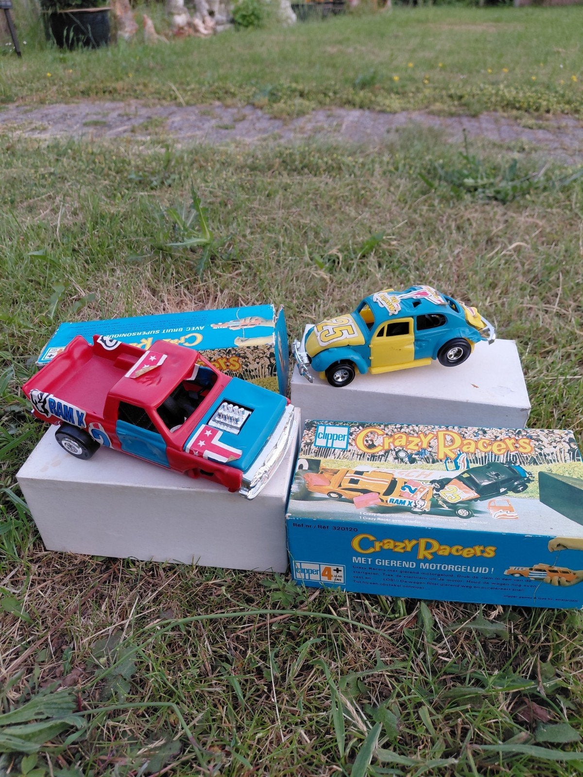 2 Clipper Crazy Racers uit 1970: Ford en VW Kever, Ophalen of Verzenden, Gebruikt