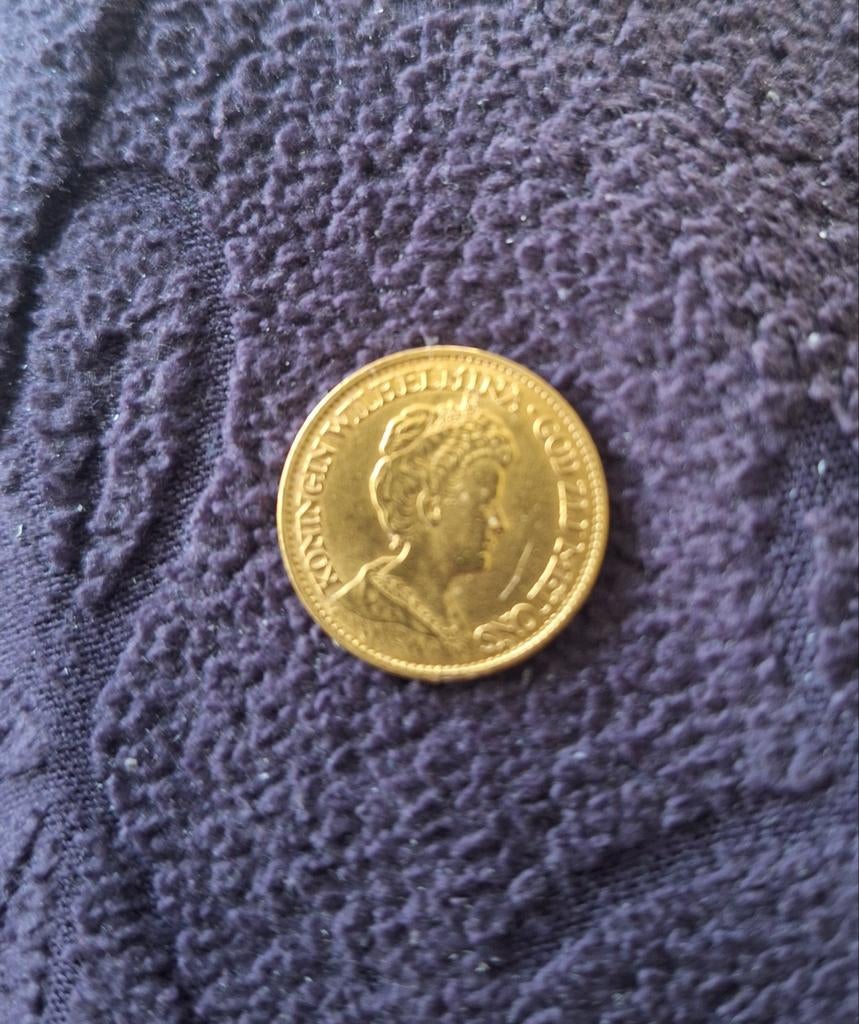 Gouden Tientje Koningin Wilhelmina 1913, Postzegels en Munten, Ophalen of Verzenden, Koningin Wilhelmina, 10 gulden, Goud