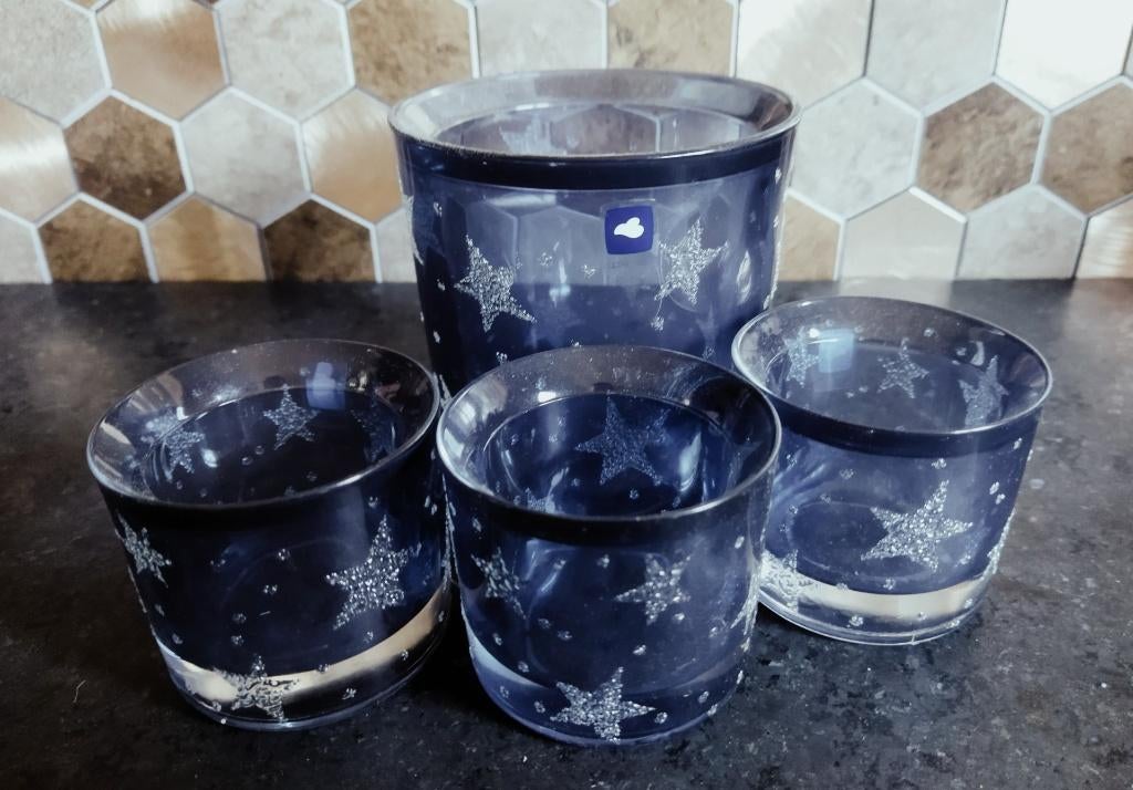 Nieuw: Windlichten Leonardo, Blauw, Nieuw, Ophalen of Verzenden, Landelijk