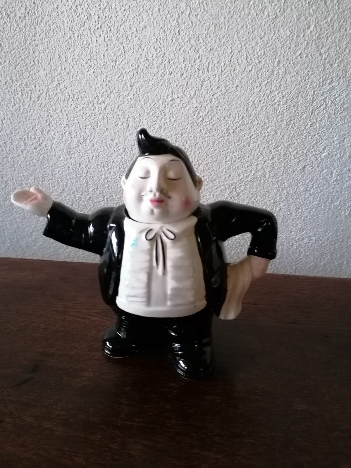 Vintage Keramische Butler Theepot - Uniek Decoratiestuk, Antiek en Kunst, Ophalen of Verzenden
