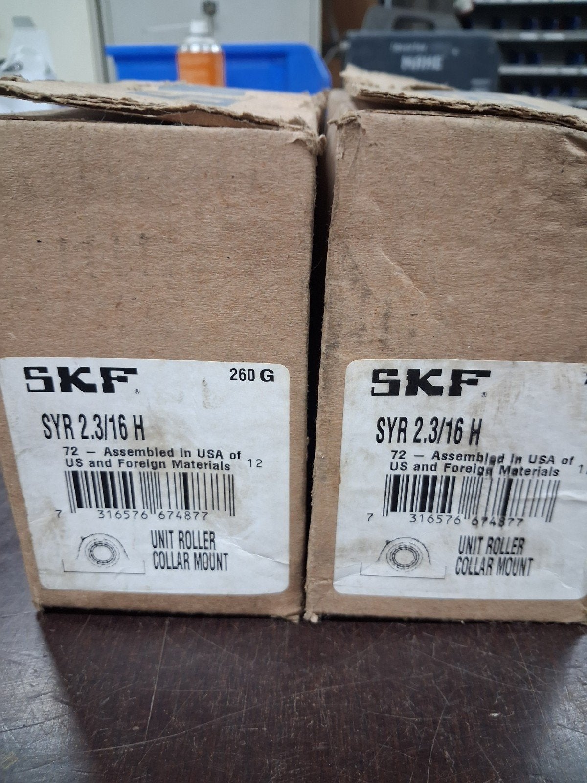 SKF SYR 2.3/16 H Unit Roller Collar Mount Lager, Ophalen