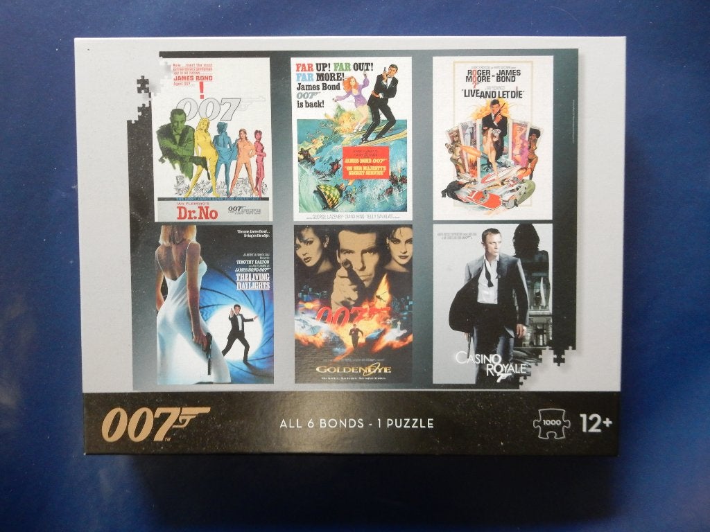 Legpuzzel James Bond 007 film posters 1000 stukjes, Ophalen of Verzenden, 500 t/m 1500 stukjes, Zo goed als nieuw, Legpuzzel