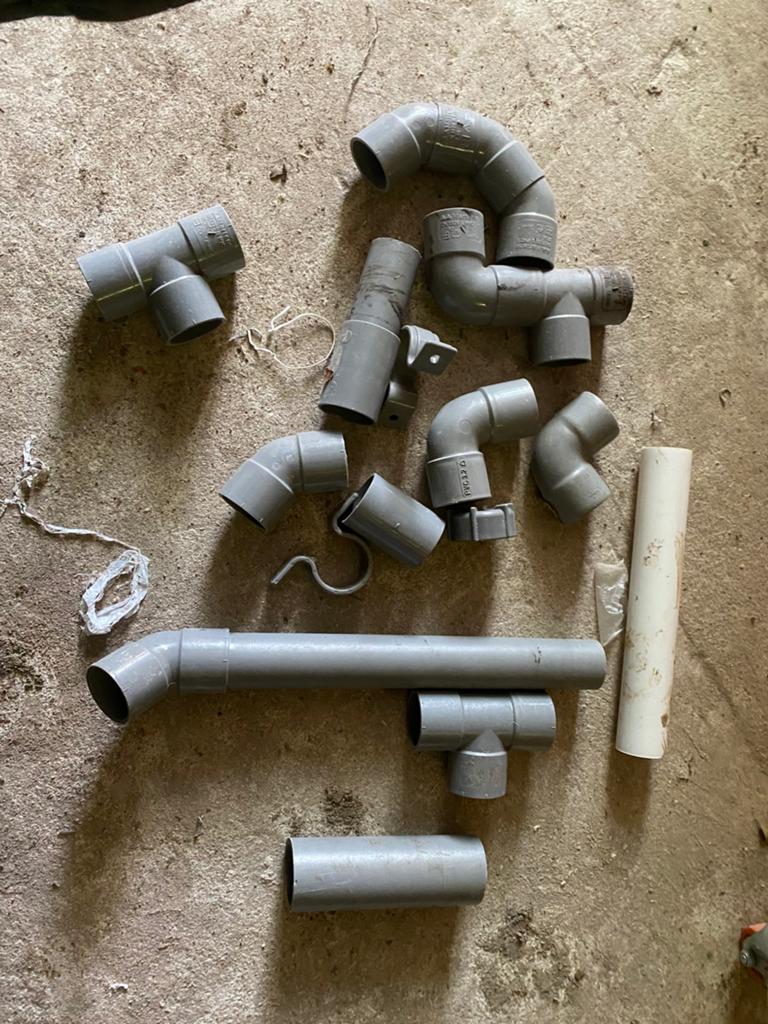 Pvc 32mm koppelingen, Ophalen, Bochten, Gebruikt, Pvc