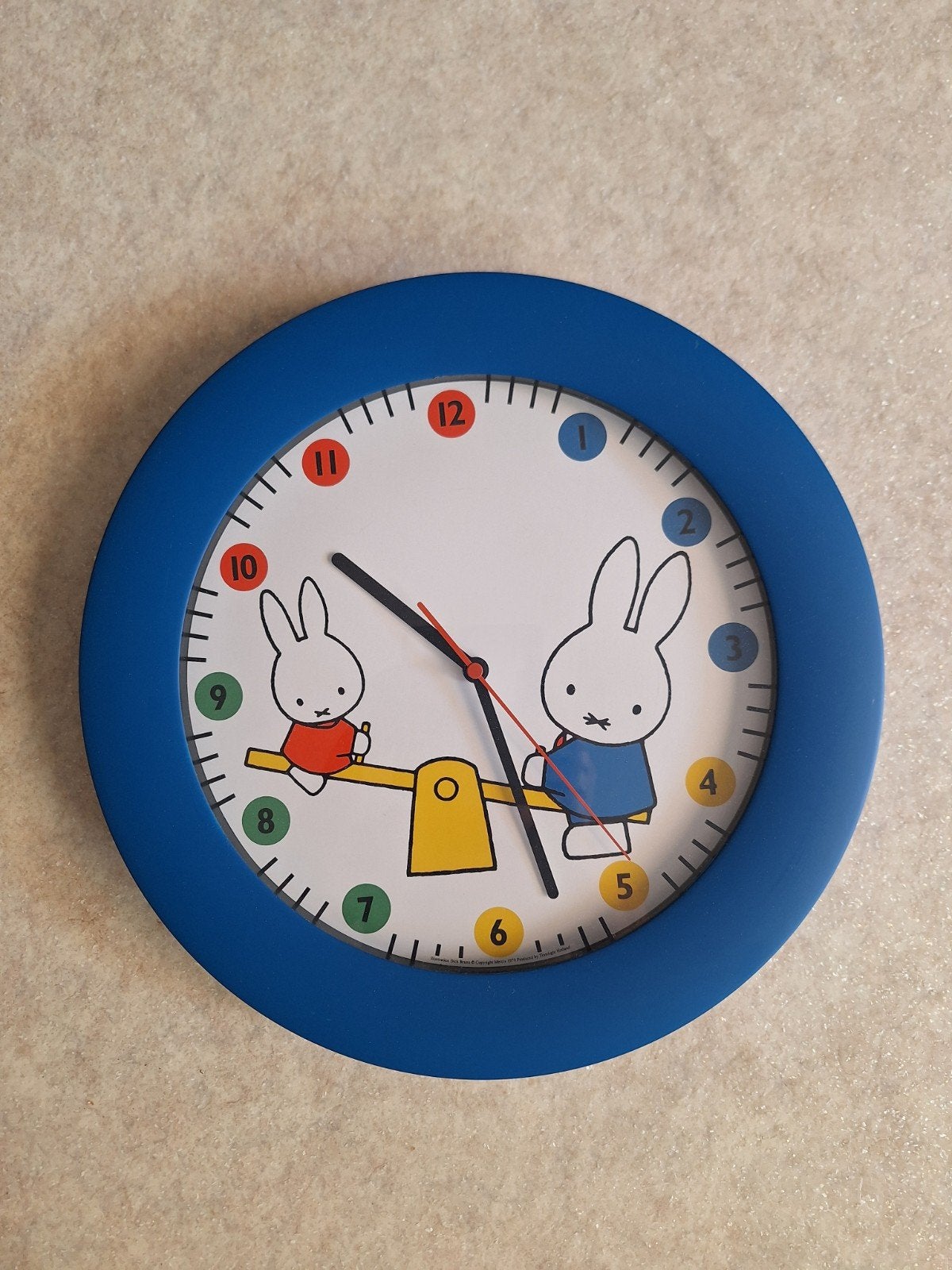 Wandklok klok Nijntje van Dick Bruna 35cm, Verzamelen, Ophalen of Verzenden