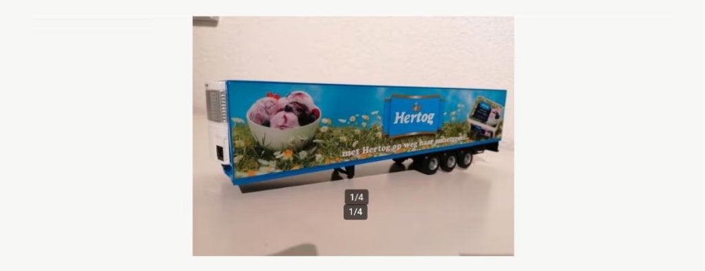 Nieuw: Zeldzame 1:50 Lion - Car Hertog ijs Koel-Trailer., Ophalen, Nieuw, Bus of Vrachtwagen, Lion Toys