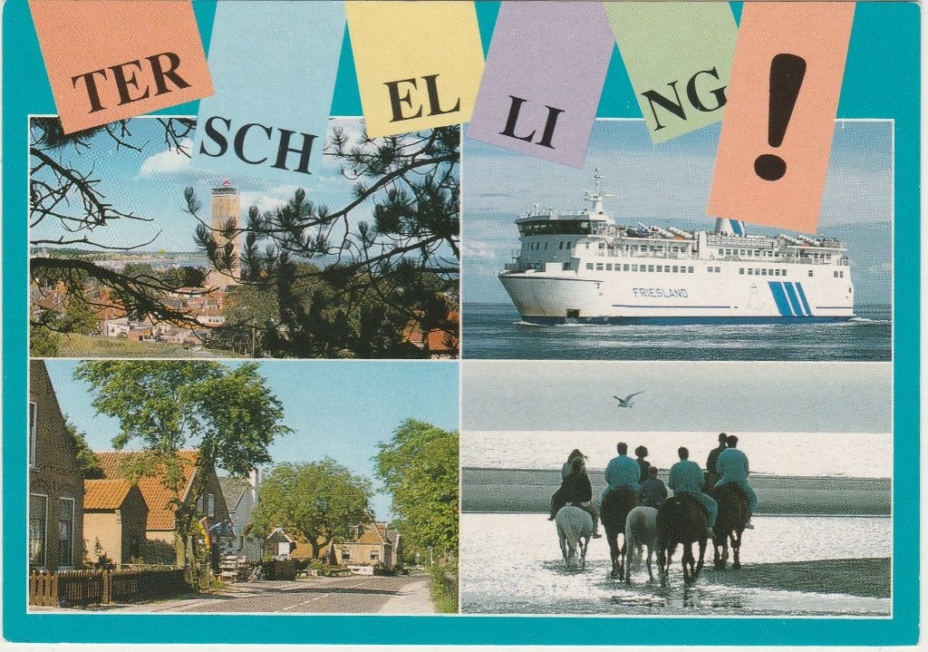 TERSCHELLING Brandaris Veerboot Paarden, Verzenden, 1980 tot heden, Gelopen, Waddeneilanden