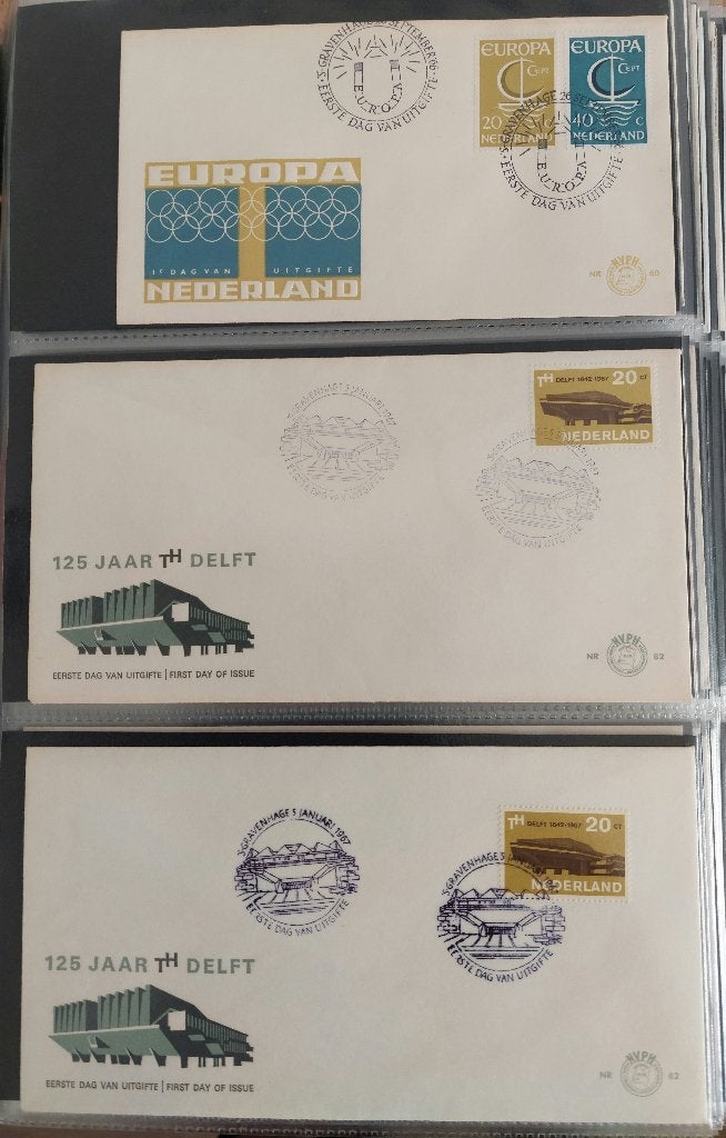 Nederland 1e dag enveloppen E80-E82-E83-E84., Postzegels en Munten, Postzegels | Eerstedagenveloppen, Ophalen of Verzenden, Onbeschreven