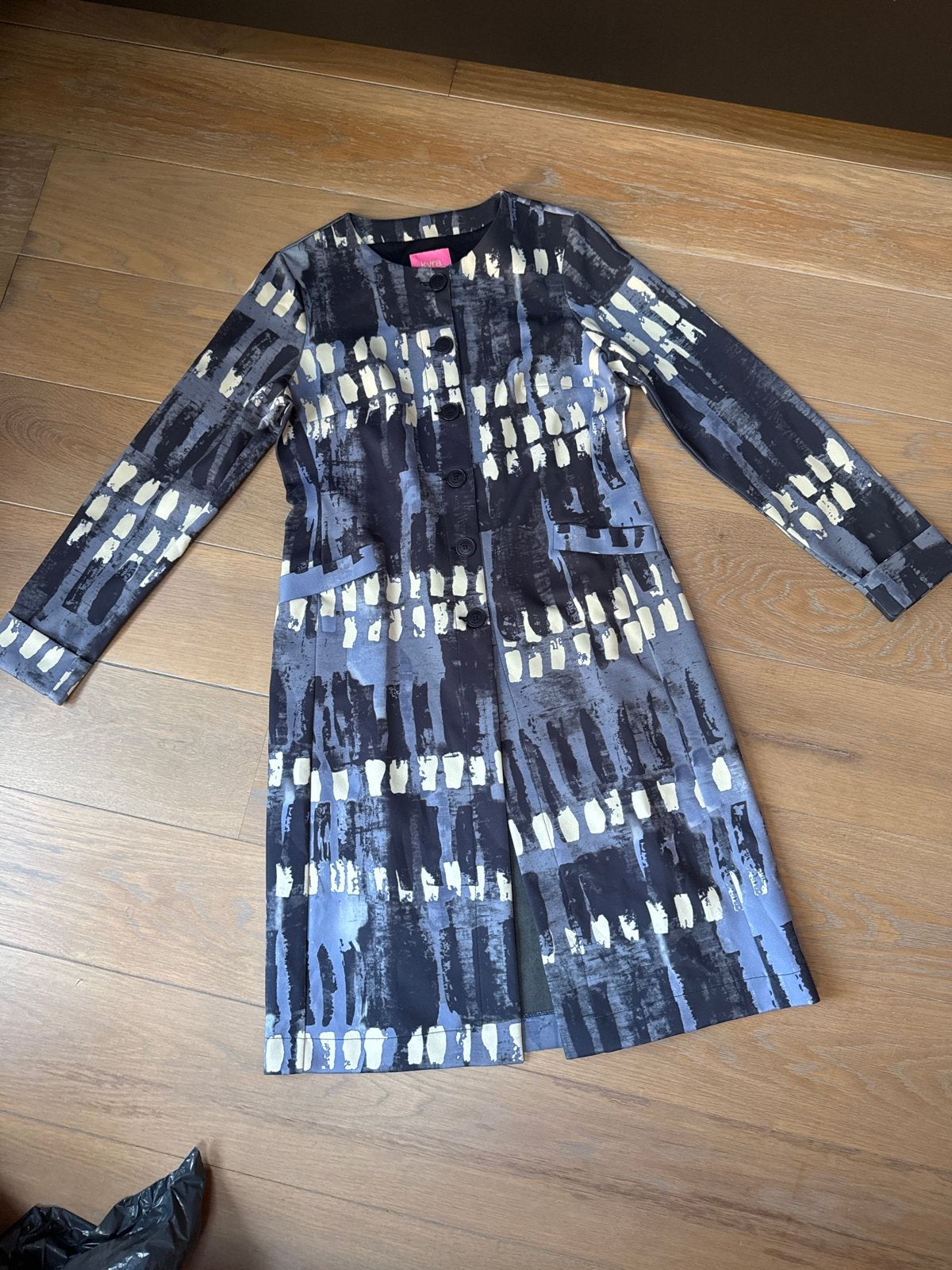 Lang vest / lange jas Kyra & Ko, Ophalen of Verzenden, Zo goed als nieuw, Maat 42/44 (L), Blauw