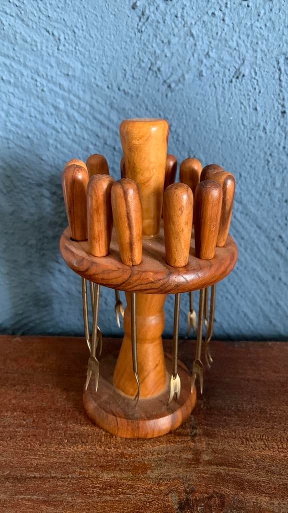 Vintage cocktailprikker set, Ophalen, Zo goed als nieuw, Overige stijlen