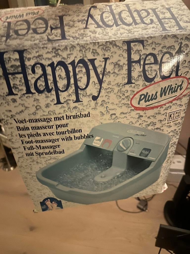 Happy Feet Voetmassage met bruisbad - Ontspanning voor thuis, Ophalen of Verzenden, Zo goed als nieuw